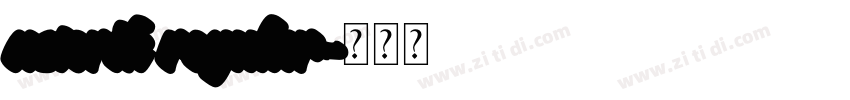 asterik regular字体转换